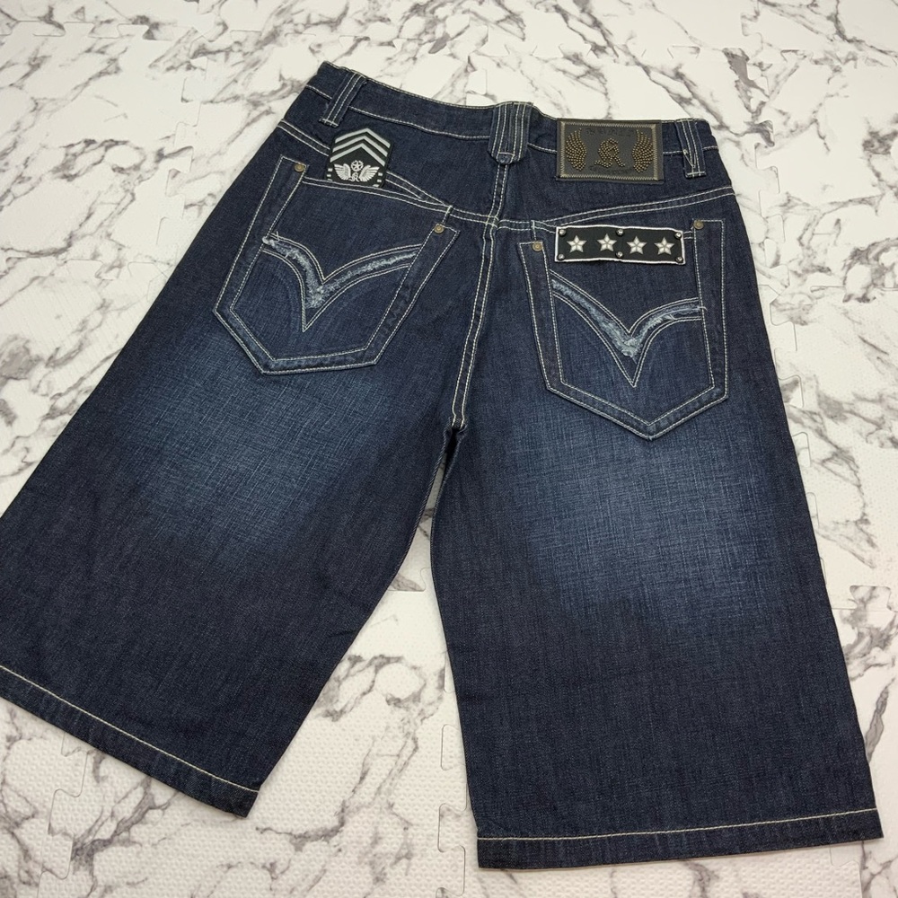 Men's Kanji Military Dk Blue Denim Short